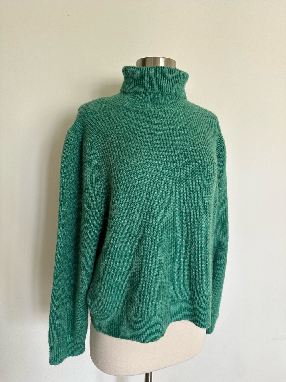 NWOT New J.Crew Turtleneck Sweater Merino Wool Alpaca Blend XL Green